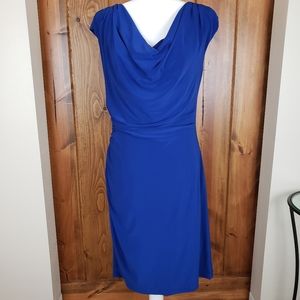 Ronni Nicole Cowl Neck Ruched Side Sheath Dress 12